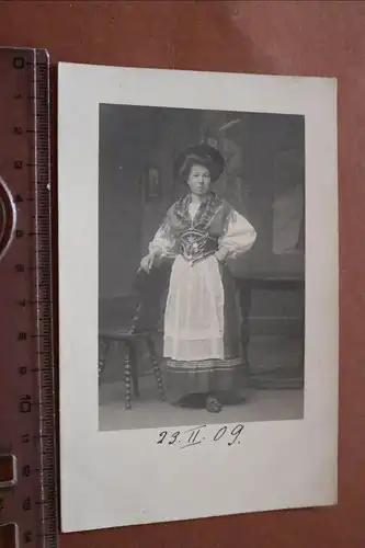 tolles altes Foto - Frau in Tracht - Baden-Württemberg 1909