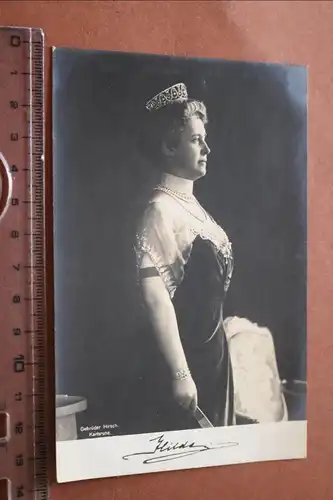 tolle alte Karte Prinzessin Hilda von Nassau - Großherzogin von Baden