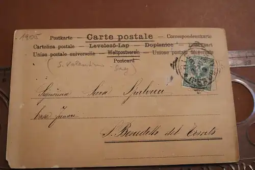 tolle alte Karte - Frau mit Kind - Adel ??? Valentina ??  Italien 1900-10 ??