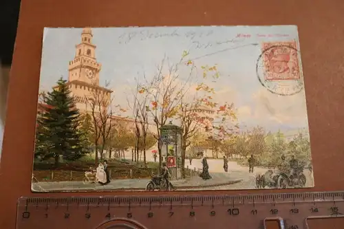 tolle alte Karte - Milano  Torre del Filarete 1910