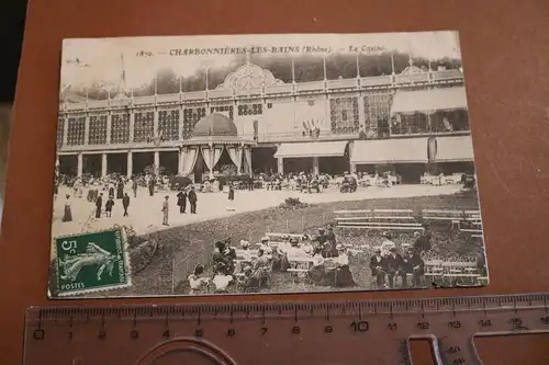 tolle alte Karte - Charbonnieres les Bains - Rhone - Le Casino 1908