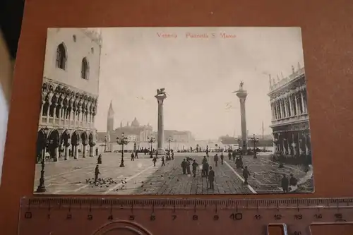 tolle alte Karte - Venezia - Piazzetta S. Marco  1908  Italien 