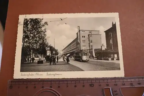 tolle alte Karte - Ludwigshafen - Ludwigstraße  30-40er Jahre ?