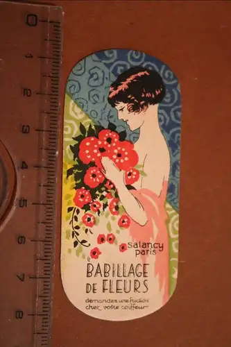 tolle alte Visitenkarte - Parfümerie aus Billy - Allier - Frankreich