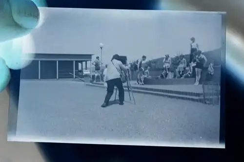 tolles altes Negativ - Fotograf fotografiert Badegäste - 20-30er Jahre ?