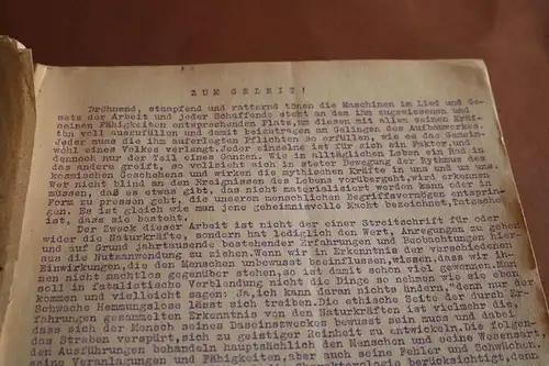 altes Heft Menschen-Typen  und lose Blätter - Astrologie  1938