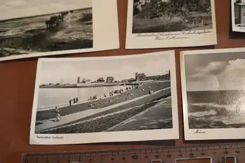 fünf tolle alte Karten von Cuxhaven, Erholungsheim, Wattfahrt, Hapagdampfer 