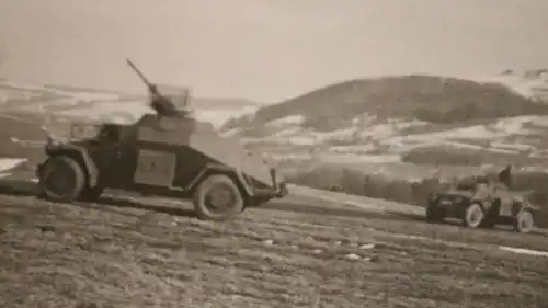 tolles altes Foto - Truppenübungsplatz Hammelburg SdKfz 222 Spähwagen  1939