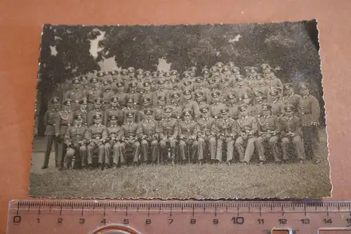 altes Mannschaftfoto - Gruppenfoto  Soldaten Heer