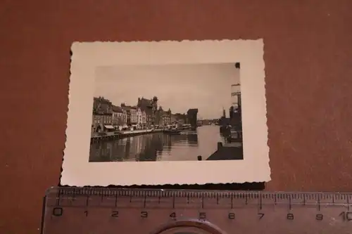 drei tolle alte Fotos -  Hafen, Prunksaal, Gebäude, Danzig ??  30-40er Jahre 