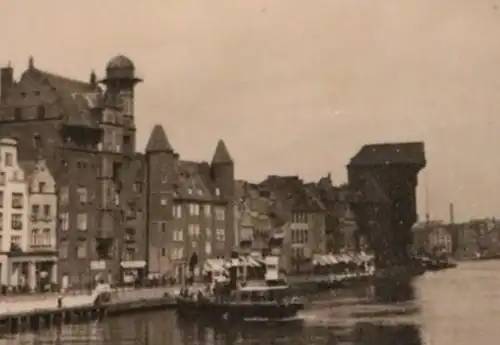 drei tolle alte Fotos -  Hafen, Prunksaal, Gebäude, Danzig ??  30-40er Jahre