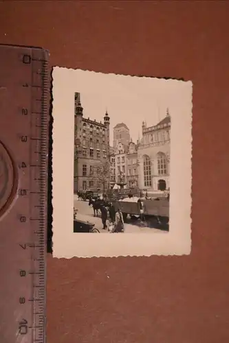 drei tolle alte Fotos -  Hafen, Prunksaal, Gebäude, Danzig ??  30-40er Jahre