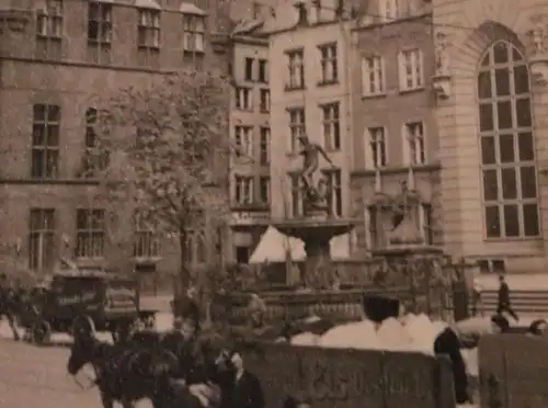 drei tolle alte Fotos -  Hafen, Prunksaal, Gebäude, Danzig ??  30-40er Jahre