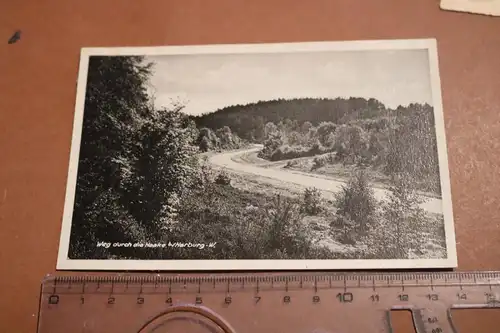 tolle alte Karte - Weg durch die Haake - Harburg 1934