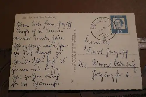 tolle alte Karte - Ansichten aus Böklund 1965