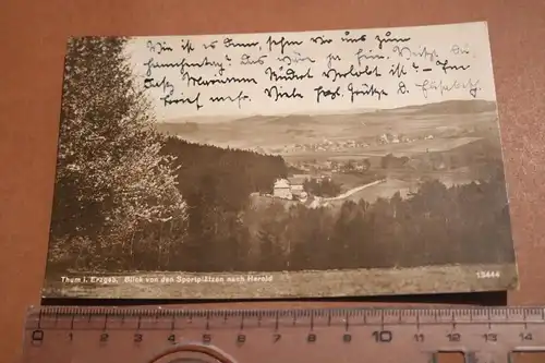 tolle alte Karte - Thum im Erzgebirge  1930