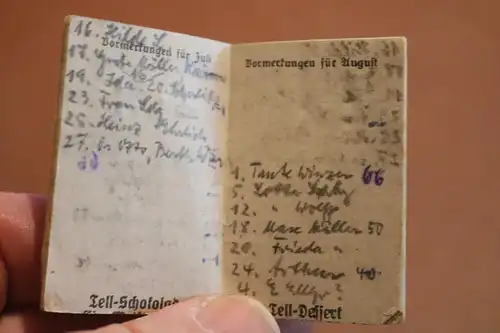 zwei alte Mini Kalender ? von Tell 1926 und Centawer 1923 defekt