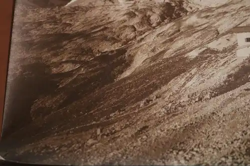 altes großes Foto - Berge Wettersteingebirge - Knorrhütte - 1921