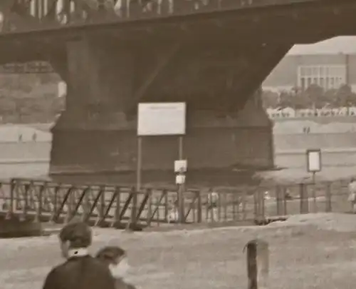 tolles altes Glasnegativ - Eisenbahnbrücke - Düsseldorf ??? 1910-30 ?