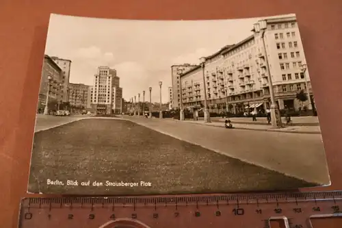 tolle alte Karte - Berlin - Strausberger Platz - 50-60er Jahre ???