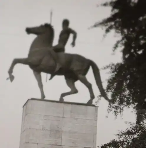 tolles altes Foto - Reiterdenkmal - Ehre ist unser Schild ? - Dortmund