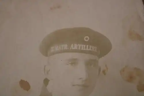 altes Foto - Portrait eines Matrosen IX. Matr.-Artillerie ??? 1918