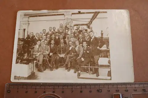 tolles altes Gruppenfoto - Maschinenbauschule Magdeburg 1924