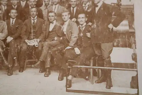 tolles altes Gruppenfoto - Maschinenbauschule Magdeburg 1924