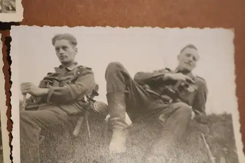 fünf alte Fotos  Soldaten - Ordenverleihung , Marsch - 1941 