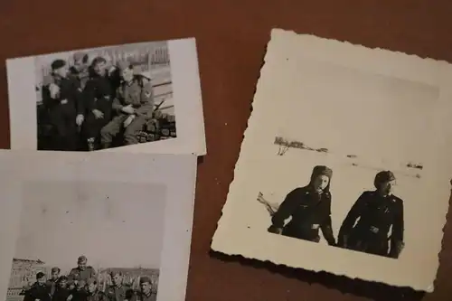 sechs tolle alte Fotos - Soldaten der Panzertruppe Griechenland und Russland Ore