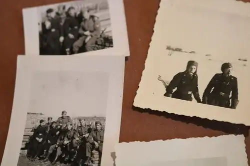 sechs tolle alte Fotos - Soldaten der Panzertruppe Griechenland und Russland Ore