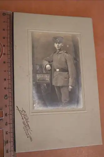 altes Kabinettfoto - Portrait eines Soldaten aus Varel oder Oldenburg