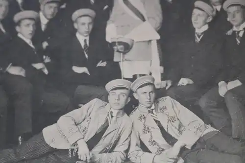 tolles altes Gruppenfoto  Studenten , Burschenschaft ? 1910-20 ??