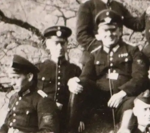 drei alte Fotos - Gruppe Feuerwehrmänner ??? Uniform - 30-40er Jahre 