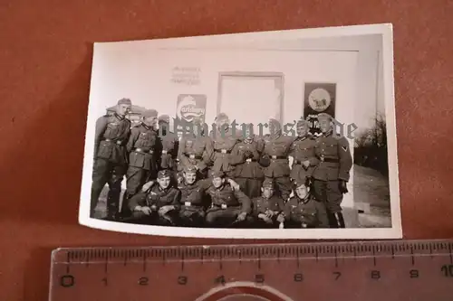  altes Foto -  Soldaten Dänemark Bäckerei Chr. Henrikson - Werbung Carlsberg Min