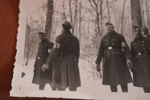 altes Foto - Gruppe Soldaten - Ärmelband Deutsche Wehrmacht