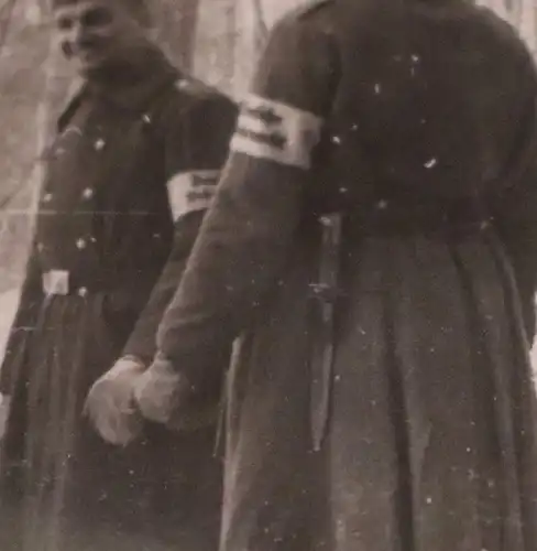 altes Foto - Gruppe Soldaten - Ärmelband Deutsche Wehrmacht