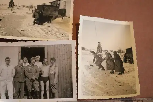 sechs alte Fotos eines Soldaten - Rumänien Bacău  usw. 