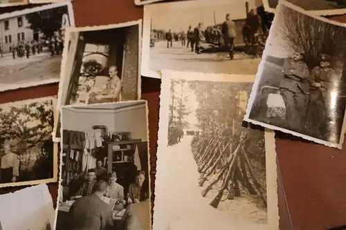 103 Fotos eines Soldaten - Nachschub ??? Pferdefuhrwagen usw.