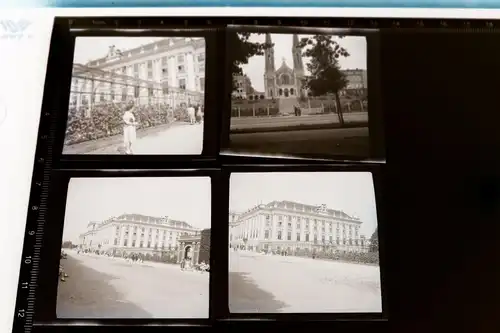 vier alte Negative - Schloss Schönbrunn Wien und Kirche 30-50er Jahre ?