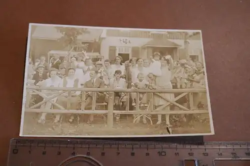 tolles altes Gruppenfoto -Urlaubsgäste ??  Oberhof 1924