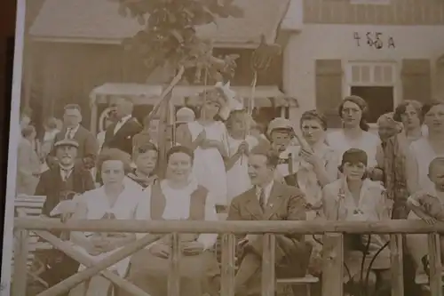 tolles altes Gruppenfoto -Urlaubsgäste ??  Oberhof 1924