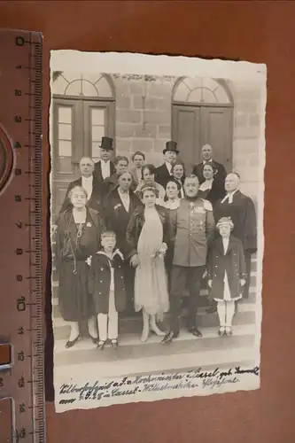 tolles altes Hochzeitsfoto - Soldat mit Halsorden , viele Orden - Cassel-Wilhelm
