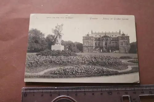 tolle alte Karte  Dresden Palais im Großen Garten - 1929