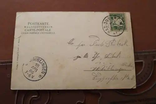 tolle alte Karte Ansicht Bad Dürkheim  1906