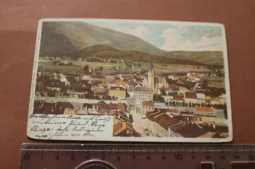 tolle alte Karte Ansicht Villach mit der Görlitzen 1880-1910 ??