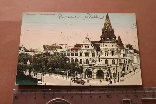 tolle alte Karte München Löwenbräukeller 1910
