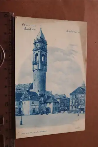 tolle alte Karte  Gruss aus Bautzen - Werbekarte  Postkartenhersteller
