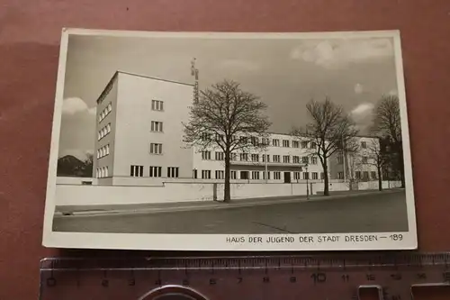 tolle alte Karte -  Haus der Jugend der Stadt Dresden - 50-60er Jahre ?