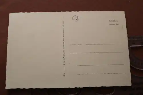 tolle alte Karte - Die Godesburg und das Restaurant zur Lindenwirtin  30-50er J 